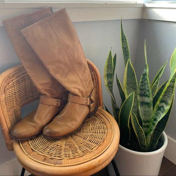 Tan Frye Riding Boots - Picture 2 of 11